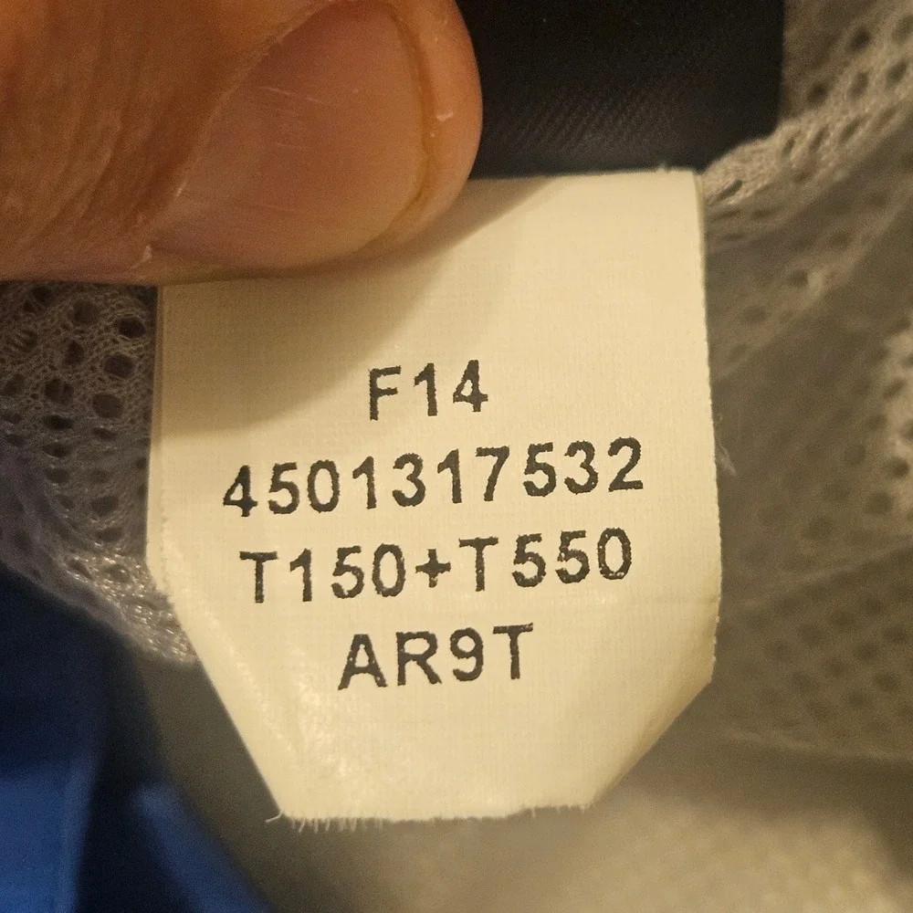The North Face HyVent Rain Jacket Mens Size XL Blue Ripstop Hooded Shell Mesh